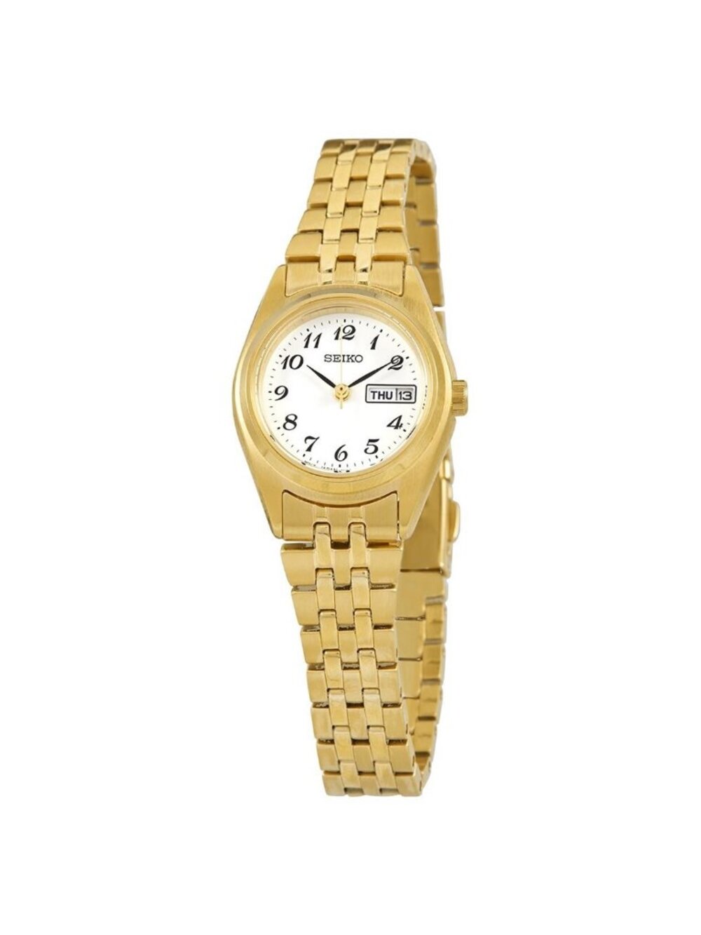 NWT Seiko Essential Quartz White Dial Ladies Watch